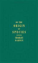 De oorsprong der soorten, Charles Darwin. Groene kaft met reliëf en gouden letters.
