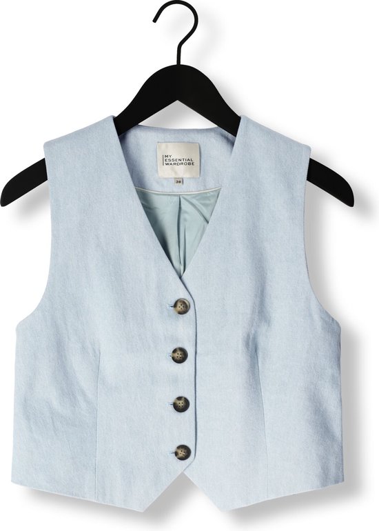 My Essential Wardrobe Winniemw 159 Vest Blazers Dames - Lichtblauw - Maat XS