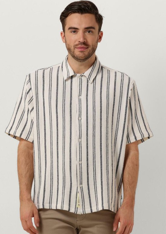 Woodbird Wbsunny Knipe Shirt Heren - Vrijetijds blouse - Gebroken wit - Maat XL