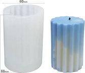 Without Lemon - Siliconen Kaars Mal - Cylindrical Stripes - 1 Kaars - Kaarsvorm - Candle Molds - DIY