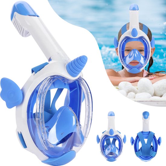 Foto: Snorkelmasker voor kinderen snorkelset unicorn full face duikmasker kind duikbril met snorkel snorkelen en duiken in 2024