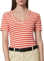 Marc O'Polo Striped V-neck T-shirt Vrouwen - Maat S