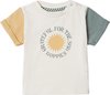 Noppies Boys Tee Bisbee short sleeve Jongens T-shirt - Whitecap Gray - Maat 92