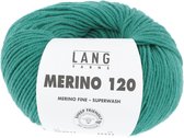 Lang Yarns Merino 120 50 gram 517 Donkergroen
