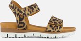 Giga Leopard Sandalen bruin Leer - Dames - Maat 34
