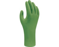 Showa  Wegwerp handschoen -  Bio-nitril - Poeder en Latex vrij- 100 stuks - Maat M - Groen 6110PF