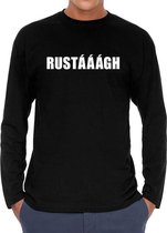 Rustaaagh long sleeve t-shirt zwart heren - zwart Rustaaagh shirt met lange mouwen S