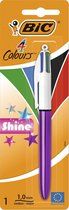 BIC Shine Zwart, Blauw, Groen, Rood Multifunction ballpoint pen Medium 1 stuk(s)