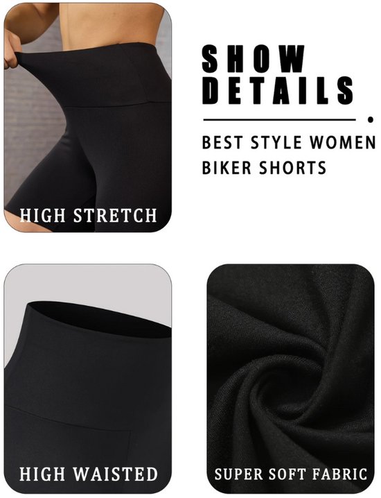 Nivard Biker Short Dames - Korte Legging - Lange Onderbroek - Bikershort - Met Pijpjes - 4 Pcs - Zwart/Grijs/Bordeauxrood - Maat XL