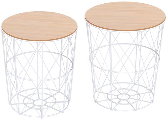 C-vormige sofa bijzettafel - industriële stijl voor woonkamer en