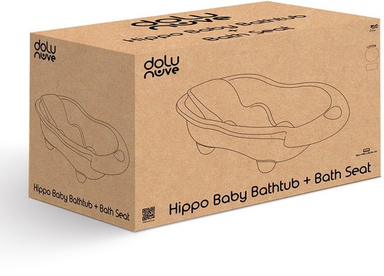 Dolu Hippo Steengrijs Badje met Badzitje 7270 van Merkloos — afbeelding 3