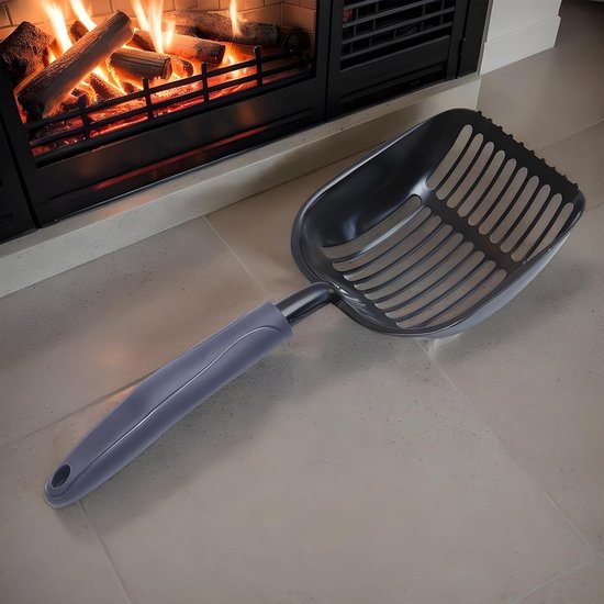Ash Shovel Fire Pit, Hollow Out Charcoal Scoop, Heat Resistant Metal Shovel Tool, Outdoor Grilling Cleaner for BBQ Grills, Grate, Campfire, Fireplace, Wood Stove, Patio, Backyard van Merkloos — afbeelding 2