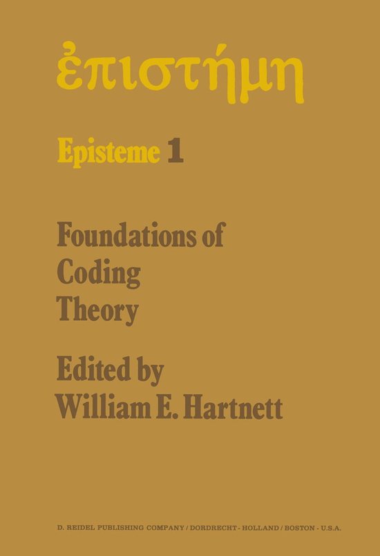 Foundations of Coding Theory - cover