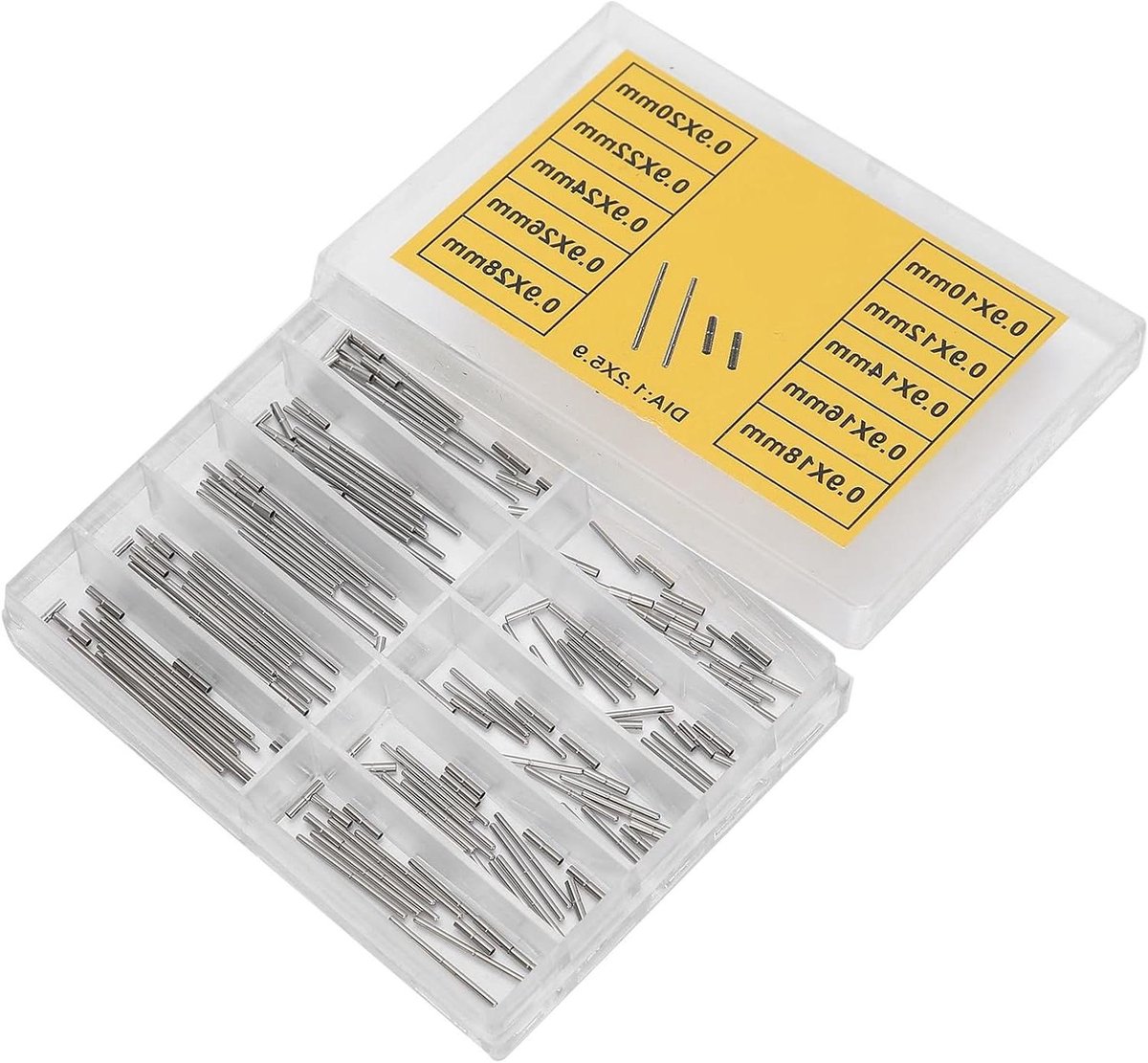 Allecto Plus - Stalen Horlogeband Buizen Anti-roest - Horlogeaccessoires - Horlogereparatietool - Verschillende formaten - Roestvrij - Handige opbergdoos