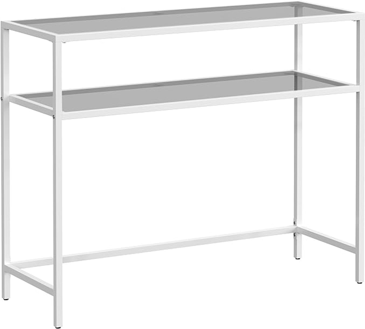 Bijzettafel - Haltafel - Smalle console - Woonkamer - 100 cm x 35 cm x 80 cm - Ivoor