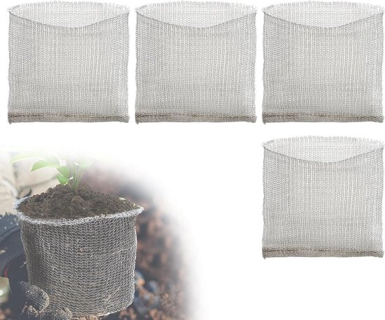 6 Pack Wortel Roestvrijstalen Beschermmanden Mol en Woelmuis Draadmanden voor Planten Bessen Groenten Wortelbescherming Roestvrijstalen Gaasbeschermer Manden voor Planten(45x40cm/18X16in