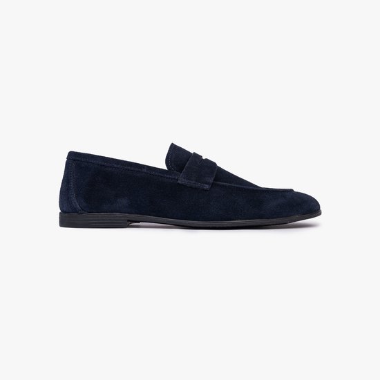 Mocassins Lars en daim bleu marine