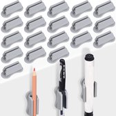Amabro 12 stuks zelfklevende potloodpennenhouder, siliconen