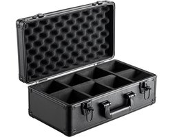 ELVENTO Opberg doos kaarten - Card storage box - Cardbox - Deckbox - 96 Kaarten - Sleutelslot - 4 compartimenten - Schokabsorberend