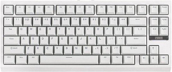 EPOMAKER G84 - Wit - Mechanisch Draadloos Toetsenbord - RGB - 80% - Qwerty - Gaming Keyboard - Transparent Switch