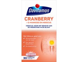 Davitamon Davitamon Cranberry - Cranberry capsules met D-Mannose en Hibiscus- Voedingssupplement - 30 capsules - 30 stuks