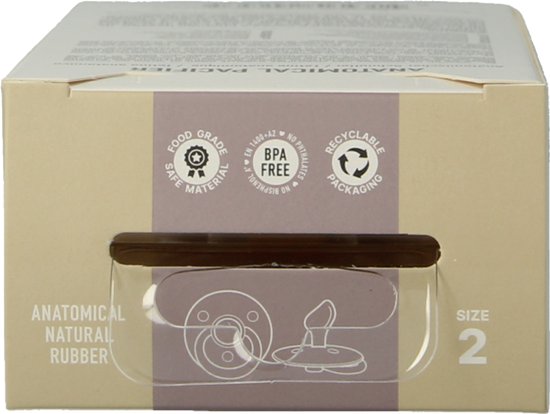 Bibs Blush/Woodchuck 6-18 Mois 2 Pièces Sucette Anatomique 2211421