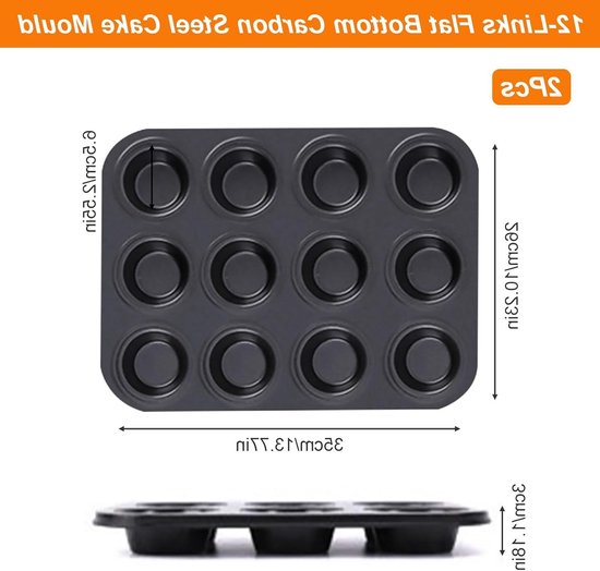 48 Stuks Herbruikbare Cupcake-vormen, Muffin Moulds, Standaard Siliconen Vormen Voor Muffins, Anti-Aanbaklaag, BPA-Vrij, Vaatwasmachinebestendig (4 Kleuren