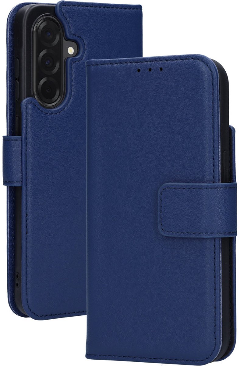 Mobiparts Leather Wallet Case geschikt voor Samsung Galaxy A36 - Blauw