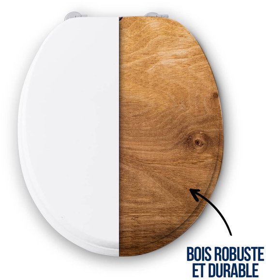 WC-bril van hout, gecoat met polyester voor katalan, lucht, wit WC-bril van hout, gecoat met polyester voor katalan, lucht, wit