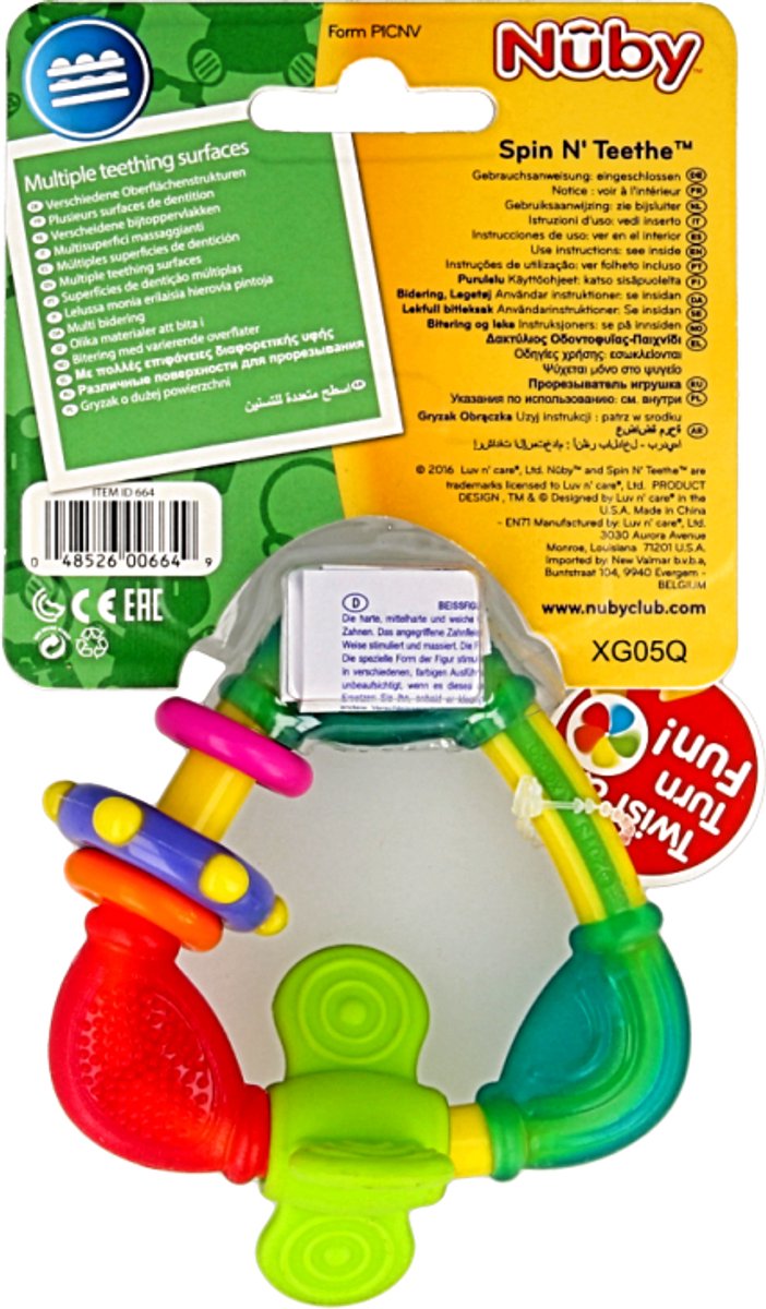 Nuby - Bijtspeelgoed - Bijtdriehoek - 3m+ van Nûby — afbeelding 3