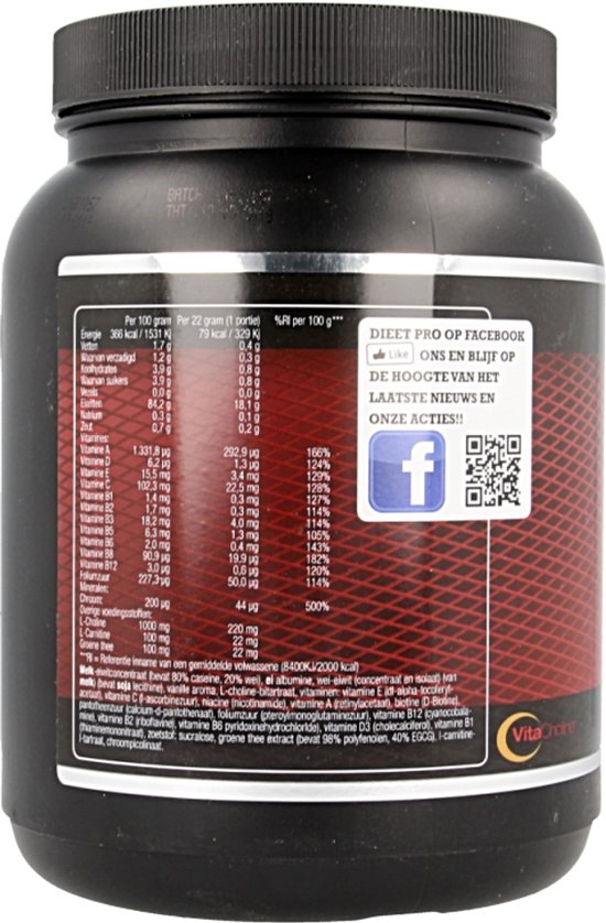 Nutri Dynamics - Dieet Pro - Vanille Eiwitshake - 500 gram van Merkloos — afbeelding 3