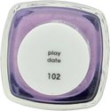 Bovenaanzicht van Essie nagellakflesje, kleur 'play date', nummer 102, in lila.
