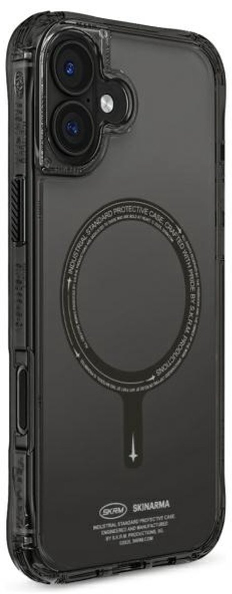 Skinarma Case Saido Voor Iphone 16 6.1 Magnetisch Opladen Met Greep Titanium