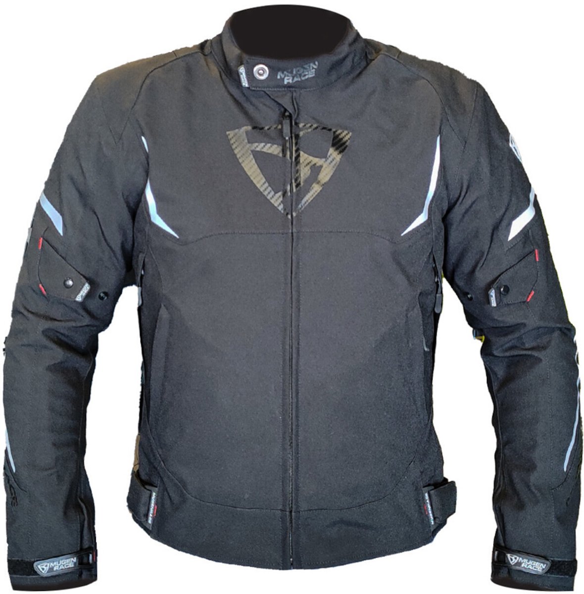 MUGENRACE Munee Zwarte Waterdichte Textieljas - Jas