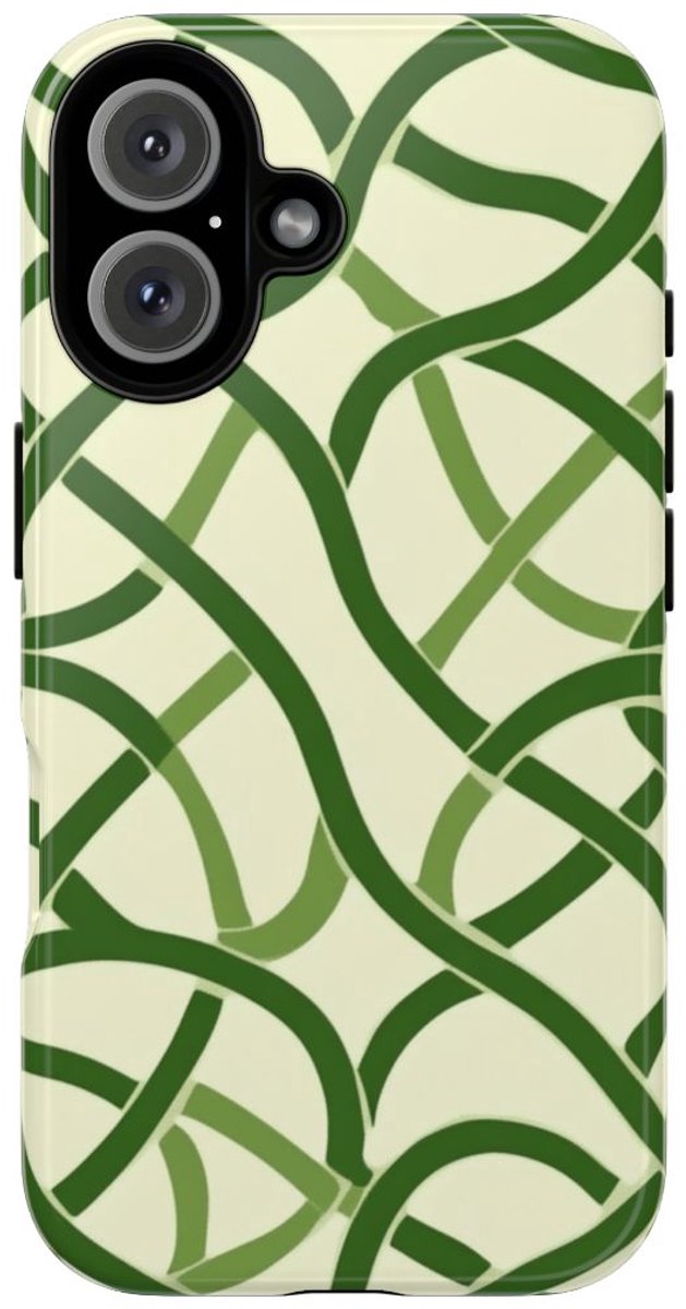 Groen Keltisch Knoopmotief – Telefoonhoesje Geschikt voor iPhone 16