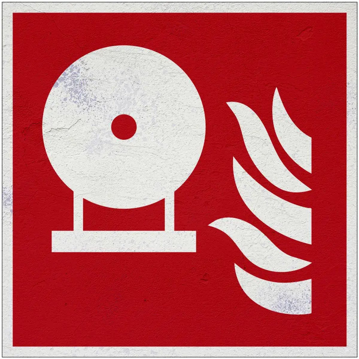 Vaste brandblusser bord – F013 | Forex Re materiaal | 30 x 30 cm