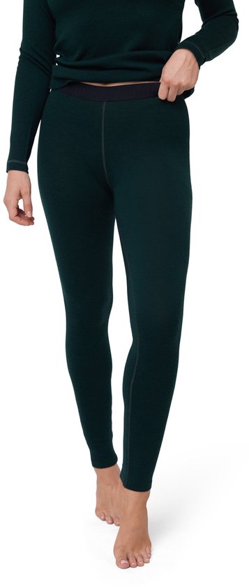 DANISH ENDURANCE Extreme Thermo Leggings - Dames - Merino Wol - Thermobroek - Donkergroen - Maat M