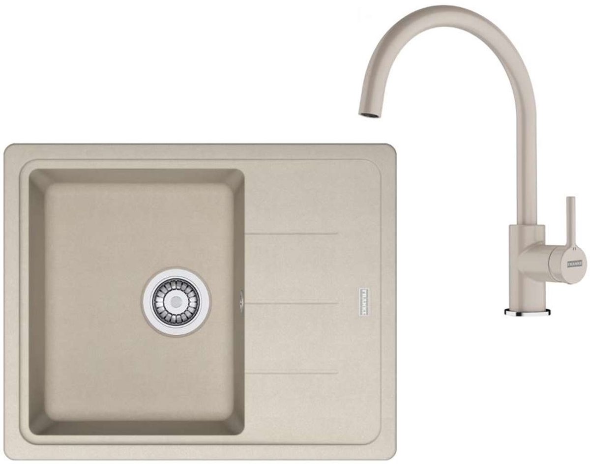 Franke Sets - Keukenset G278SA, fragraniet spoelbak BFG 611-62 en keukenkraan FC 6018.082, sahara 114.0700.803