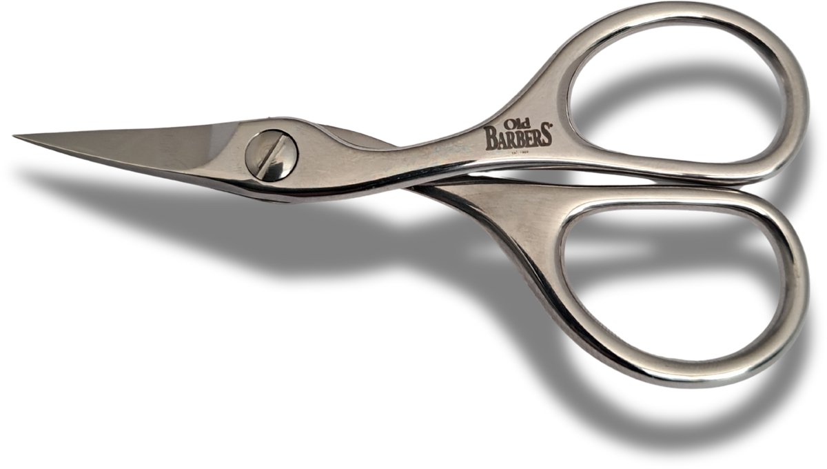 Old Barbers - Professional - Nagelschaartje - Gebogen - Hoogglans RVS - 9,5 cm.