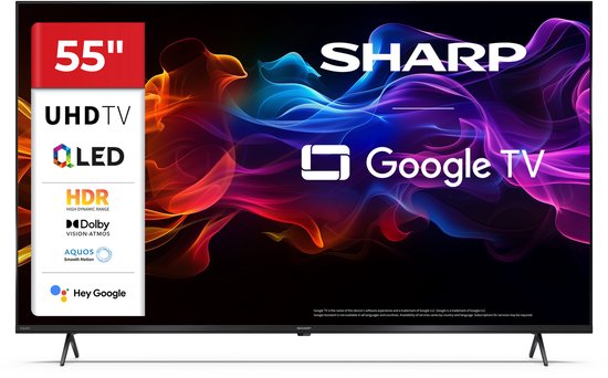Sharp Aquos 55HP5265 - 55 inch 4K UHD QLED met Google TV
