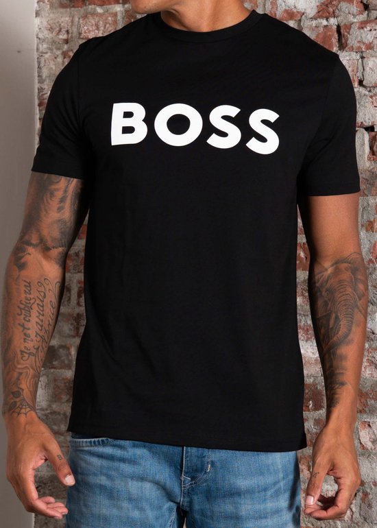 Boss Logo Tee Short Sleeve - Black T-Shirts
