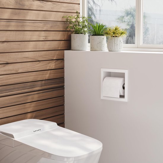 Toiletrolhouder, Handig Handige Roestvrijstalen Wandtoiletrolhouder met Lichtgewicht Plank voor Badkamer (k9 zoom 304 Toiletrolhouder, Handig Handige Roestvrijstalen Wandtoiletrolhouder met Lichtgewicht Plank voor Badkamer (k9 zoom 304