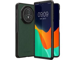 kwmobile Hoesje geschikt voor HONOR Magic V3 - 2-delig telefoonhoesje in donkergroen - Imitatieleer