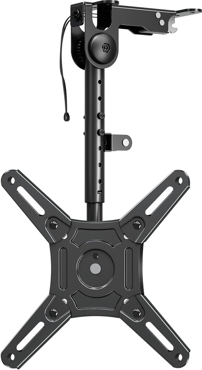 ELIVED Monitor & TV Plafondbeugel Opvouwbaar voor de meeste 14-42 inch TV's tot 10 kg, max. VESA 200 x 200 mm, In hoogte verstelbare TV-beugel voor kastwanden of schuine daken, EV3030