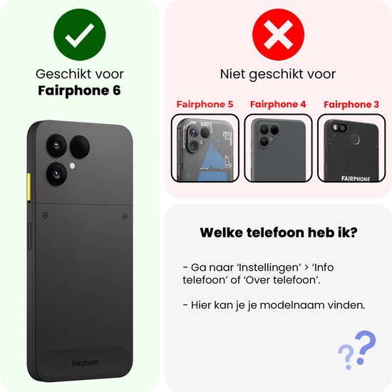 FDHYFGDY Beschermhoes voor Fairphone 6 hoezen 1 displaybeschermfolie, siliconen hoes, transparant, schokbestendig, dunne en zachte TPU-hoes