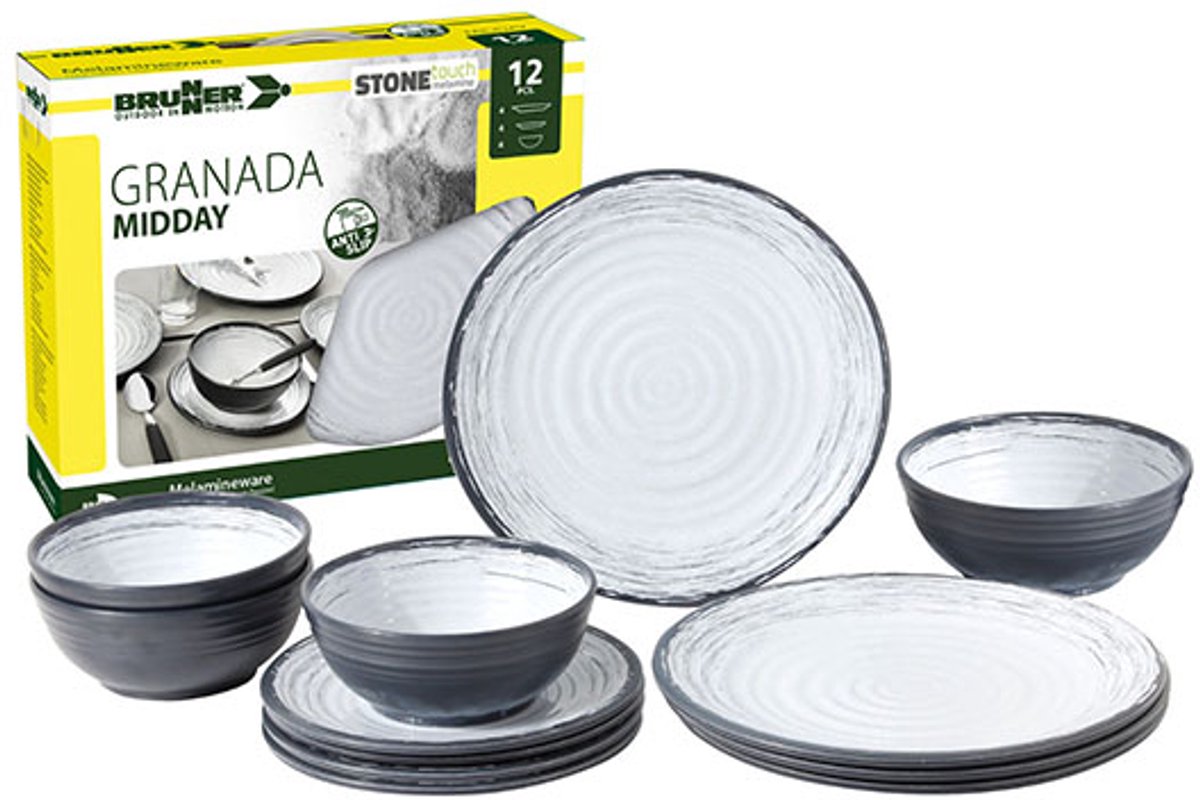 Brunner Granada Midday - melamine serviesset (12 delig)