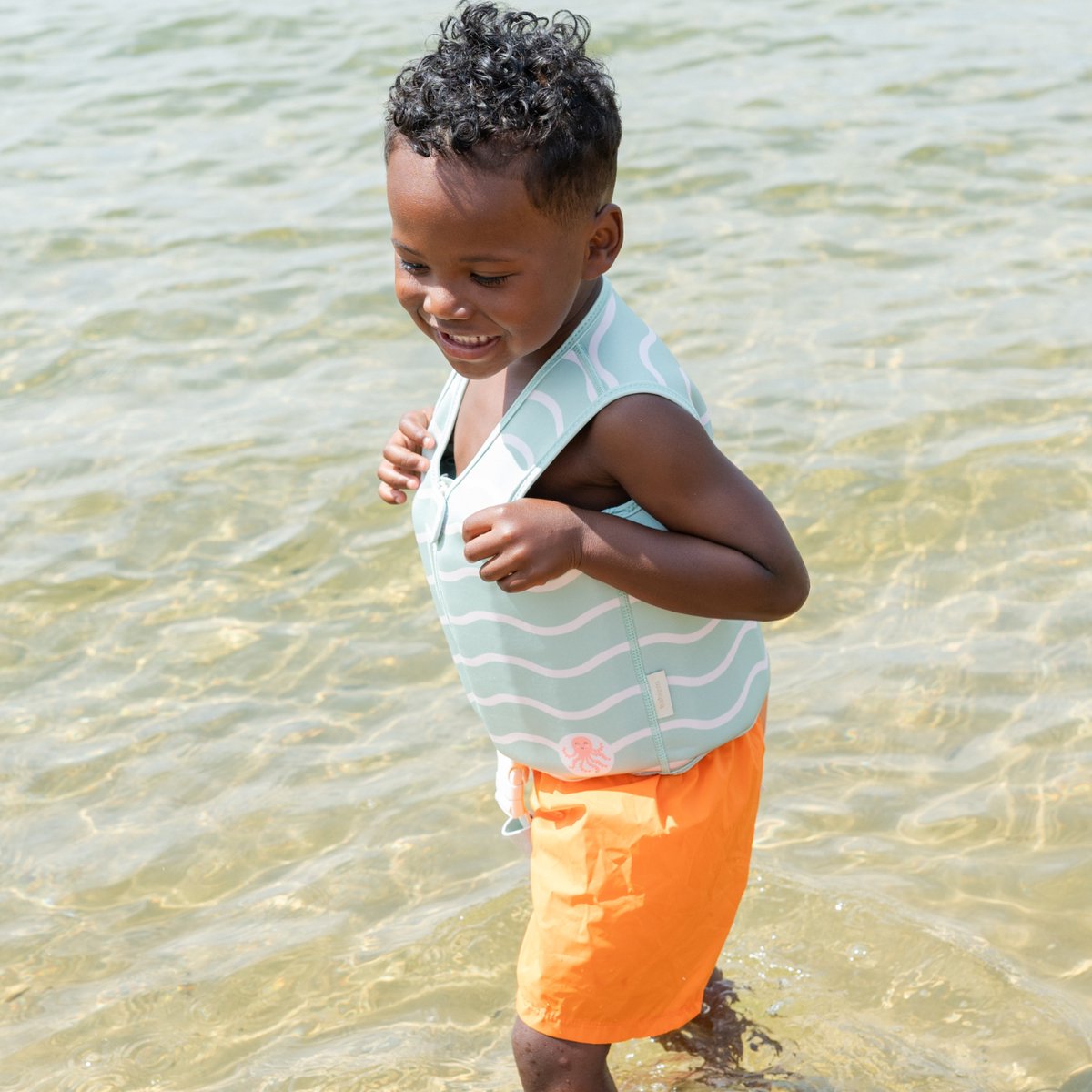 Babiem Charlie Zwemvest - voor Kind - 15 tot 19kg - Drijfvest - 1 tot 2 jaar - Groen — afbeelding 4