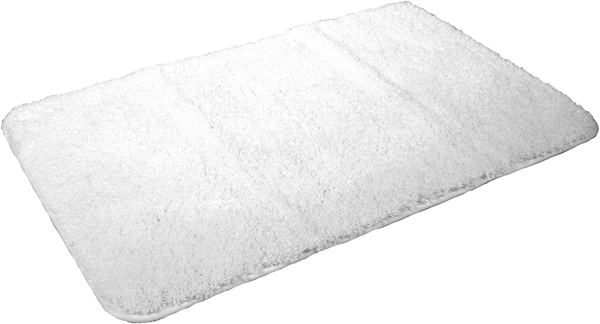 Kinzler J-10004/00 Witte badmat, microvezel, 50x80 cm