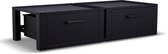Bodo® - Wasmachine Verhoger - Dubbel - Kast - Ombouw met Lade - Zwart - 127x54x31cm