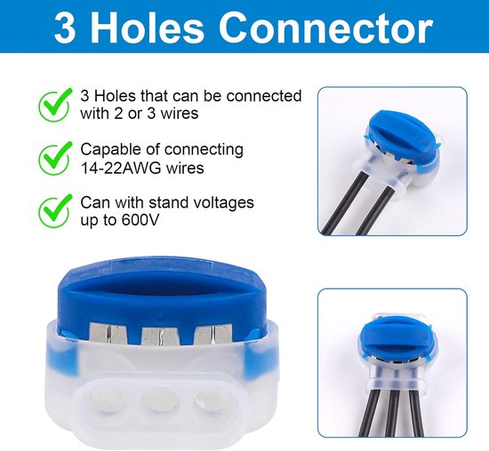 20-delige waterdichte draadconnector - geschikt voor robotmaaiers, - grasmaaierconnector - met 10 aansluitklemmen - reparatieset voor grasmaaierkabel - geschikt voor irrigatietoepassingen met robotmaaiers van Merkloos	 — afbeelding 5